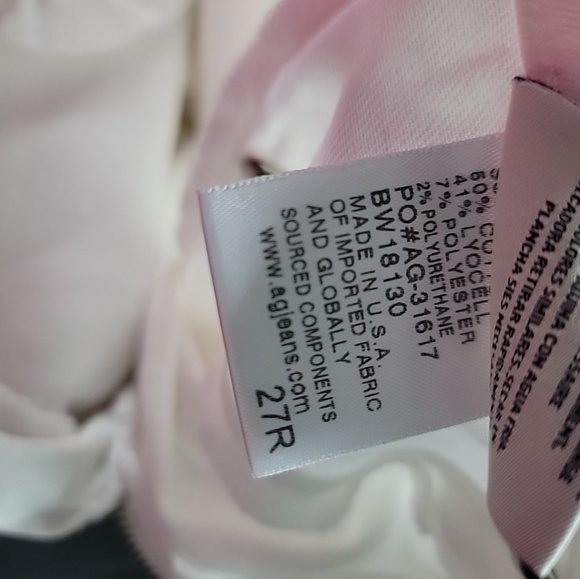 AG Adriano Goldschmied White The Farrah Skinny Ankle high-rise size 27R - Picture 6 of 6